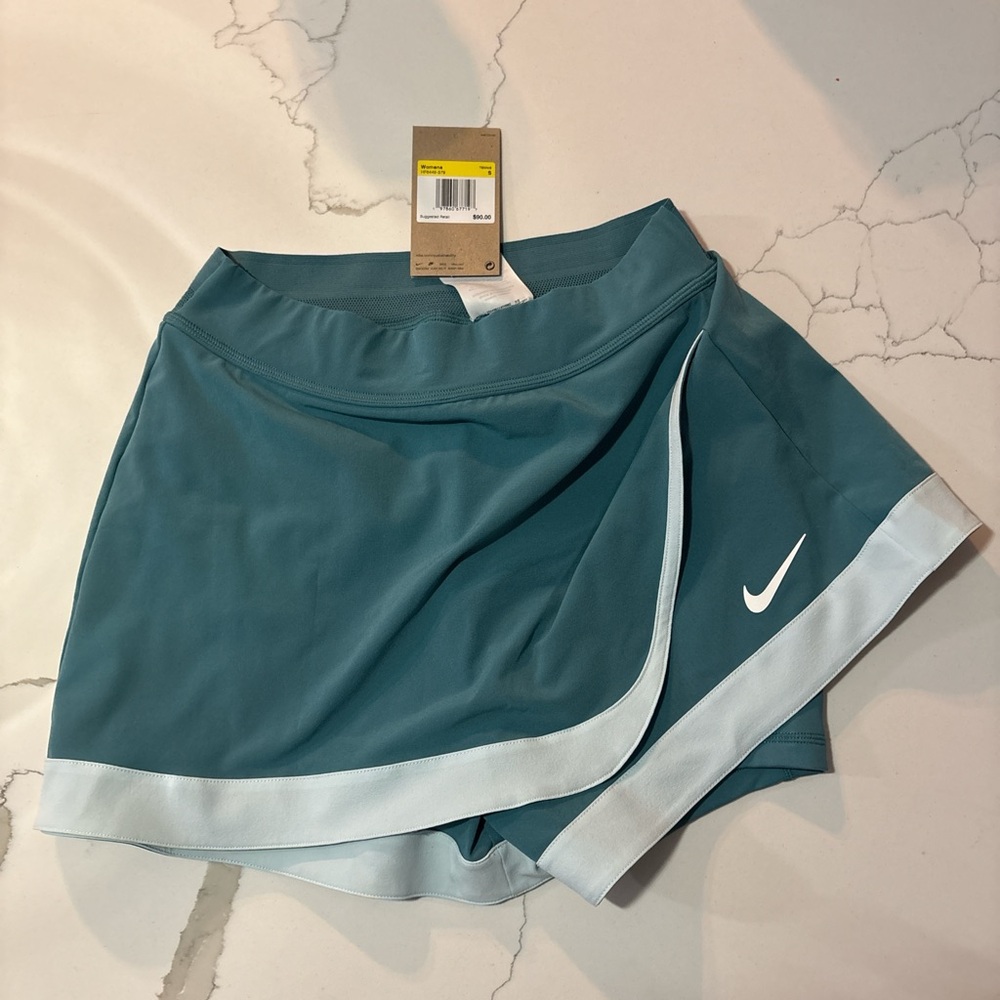 Nike Women's dark teal Skort with White Trim